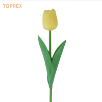 Arrangement de Bouquet de Fleurs Décoratives de Tulipe Artificielle Vraie Touche Plante Fête de Mariage Événement Table Centre de Table Maison Jardin