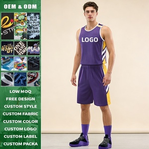 Maillots de basket-ball respirants personnalisés, ensemble uniforme pour hommes, femmes et jeunes, tenue de sport pour équipe, entraînement, match, short, impression de logo - Product Image 1