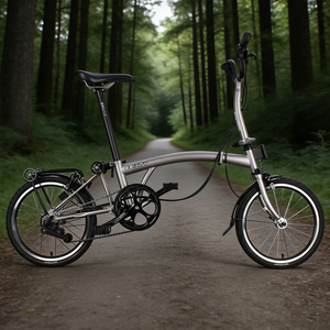 Bicicleta Plegable de <span class=keywords><strong>16</strong></span> Pulgadas, 6 Velocidades, Frenos C, Ligera, Portátil, con Marco de Acero de Tres Pliegues, Pedales Ordinarios y Llantas de Aleación de Aluminio - Product Image 3
