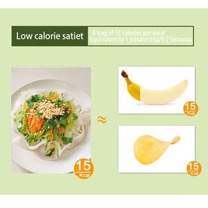 Pâtes Shirataki sans gluten Keto Friendly Régime sain Aliments pour diabétiques Konjac Rhume Nouilles LIangpi - Product Image 4