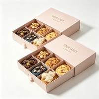 Boîte d'emballage alimentaire jetable la plus vendue pour biscuits, gâteaux, pains, beignets, sushis, pâtisseries, avec insert – Vente en gros