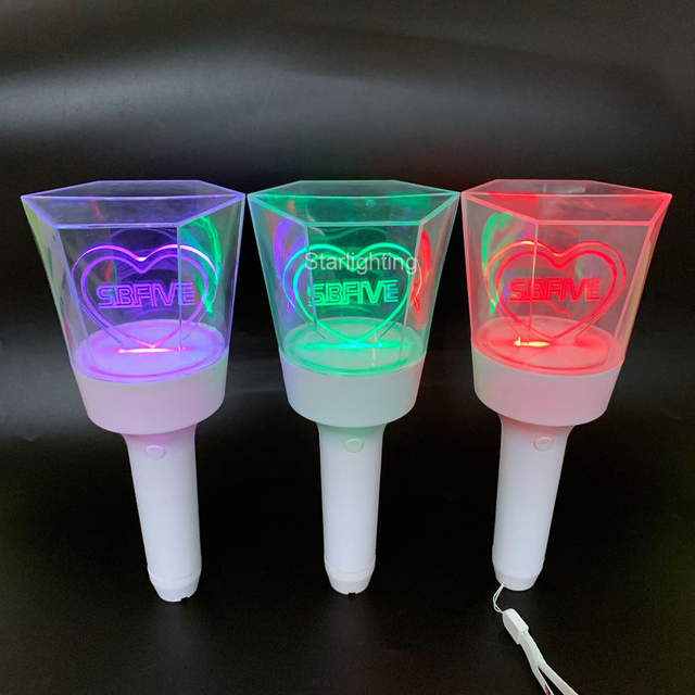 OEM K-pop Idol Official Custom Glow Light Stick Fans Cheering Wand APP DMX Control LED Lightstick for Events Concert Party