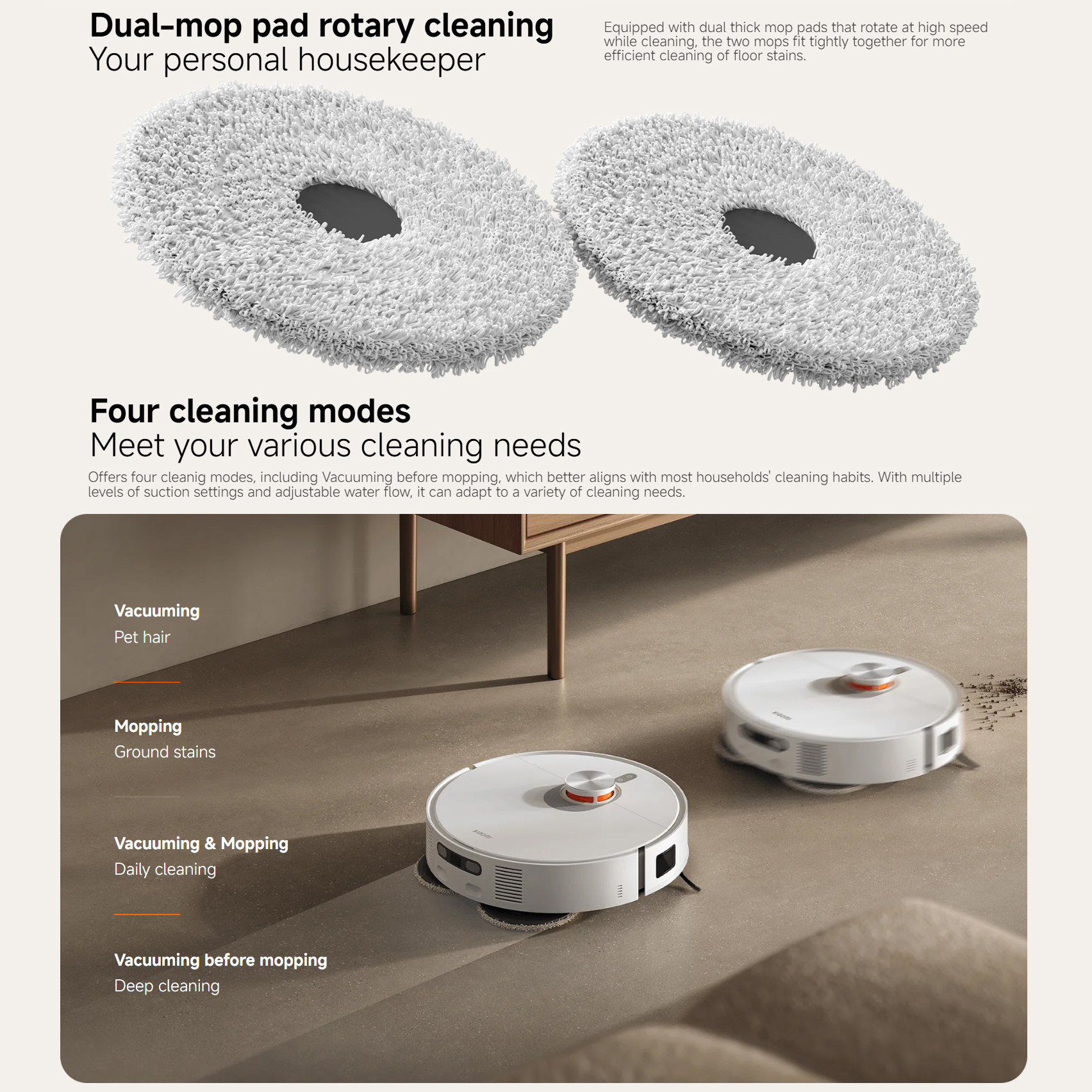 xiaomi robot vacuum x20 pro