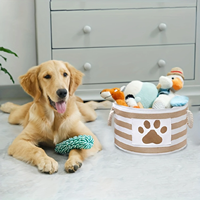 Organisateur de la poitrine pour l'organisation de jouets pour animaux de compagnie, couvertures, laisses et de la nourriture