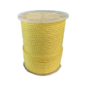 Dây Thừng Xoắn 3 Sợi PP PE Cường Độ Cao Dây Nhựa <span class=keywords><strong>1</strong></span>/<span class=keywords><strong>2</strong></span> "X 600" Màu Vàng - Product Image 1