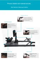 BunnyHi JSY019 Appareil de Squat Profond Réglable et Mobile en Acier, Banc de Musculation avec Barre de Pompes, Entraîneur de Fessiers et de Jambes