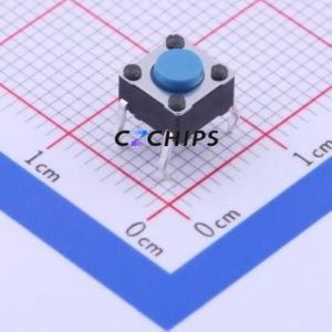 PTS645SM432LFS Tactile Switch Through hole Component (THT) Switch Single Pole Single Throw Round Button Through Hole 6mm - Product Image 1