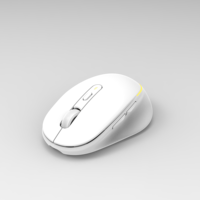 Souris optique sans fil LED USB miniature 3D avec logo personnalisé, déplacement de souris intégré, rechargeable, programmable, design ergonomique, ordinateur portable