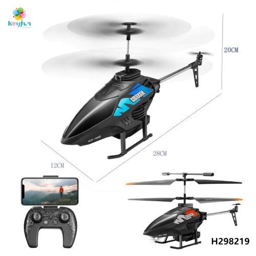 RC Helicopter Remote Control Equipped Helicopter with Smart Obstacle Avoidance Up/Down Hover Move Helicopter Aircraft Flying Toy