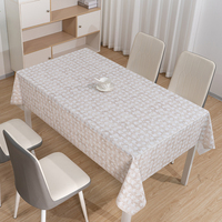 Nappe Rectangulaire RNPT Imprimé Feuilles Marron Clair Effet Soie Lisse – Housse de Table Ajustée