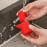 Bouchon verseur en silicone 2-en-1 réutilisable pour bouteilles de vin, d'huile et de vinaigre