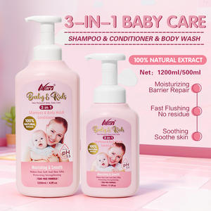 Gel Douche et <span class=keywords><strong>Shampoing</strong></span> Bébé Marque Blanche Sans Larmes, Nettoyant Corporel Professionnel <span class=keywords><strong>Doux</strong></span> pour Peaux Sensibles - Product Image 2