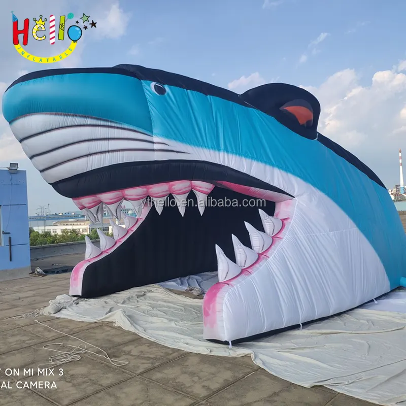 lovely inflatable shark tunnel , inflatable arch animal mascot shape zoo park event ideas