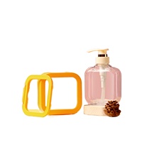 Bouteilles de savon liquide carrées de 330 ml, conteneur cosmétique en plastique, flacon de lotion pour le corps avec pompe