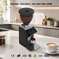 Machine à café expresso électrique, moulin à café à réglage de la finesse de mouture et dosage programmé pour barista professionnel et domestique