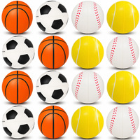 Mini ballons anti-stress en mousse PU (baseball, football, basketball) pour soulager le stress et comme cadeaux de fête