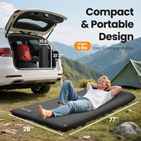 Pompe électrique simple extra épaisse auto-gonflant en mousse à mémoire de forme coussin de matelas oreiller design moderne pour les soirées de camping