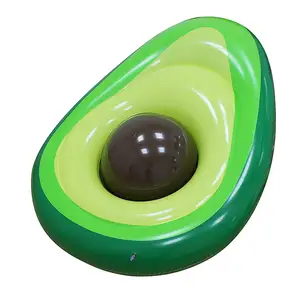 <span class=keywords><strong>Matelas</strong></span> flottant gonflable <span class=keywords><strong>pour</strong></span> <span class=keywords><strong>piscine</strong></span> d'avocat, flotteurs de plage <span class=keywords><strong>pour</strong></span> adultes, boule verte, anneau de natation d'avocat - Product Image 1