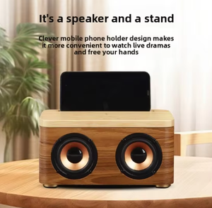M100 al aire libre para altavoz Bluetooth carga inalámbrica de madera Encinte Bois Caja Para Altavos Madera para uso en computadora - Product Image 4