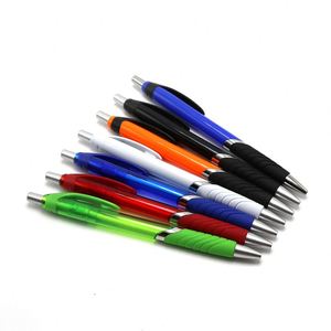 La elegante varilla transparente deprime el bolígrafo, empuñadura de goma de felpa, presiona el bolígrafo de plástico y imprime el LOGOTIPO sin problemas - Product Image 3