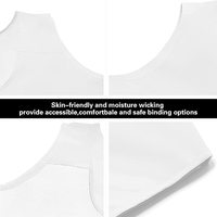 VK Trans Lesbian Chest Binder Top Size Plus Short Tank avec bande élastique solide Style quotidien Respirant Nylon Spandex