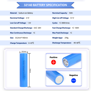 Wholesale Deligreen 32140 Sodium-Air Battery Cells 10AH 1C for Solar <b>System</b> EV - Product Image 6
