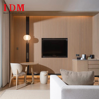 Meubles d'hôtel de luxe IDM Lit en bois massif pour hôtels 4-5 étoiles Mobilier d'hôtellerie moderne