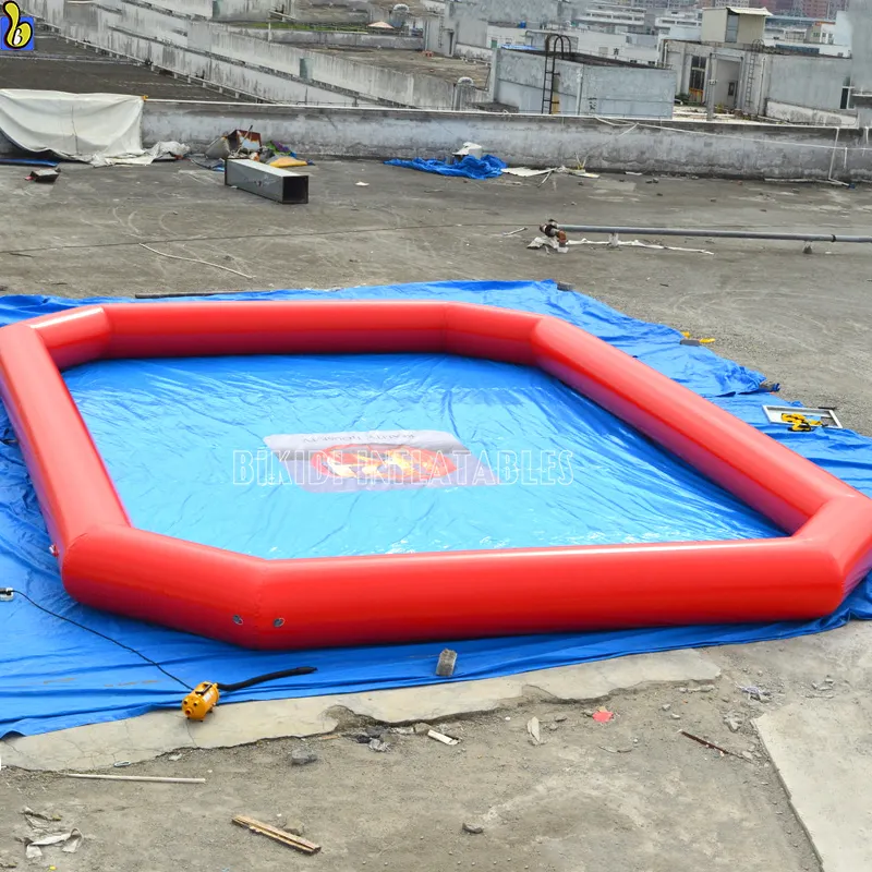 Sử Dụng Ngoài Trời Inflatable Hồ Bơi Cho Người Lớn Và Trẻ Em, Inflatable Red Pool Cho Thuê