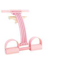 Banda de Resistencia con Pedal para Yoga, Cuerda Elástica de Ocho Tubos para Piernas, Cuerda de Resistencia para Estiramiento de Cuerpo Completo, Asistencia para Abdominales para Uso Doméstico