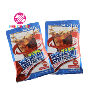 Caramelos duros con sabor a cola al por mayor OEM bocadillos exóticos caramelos dulces <span class=keywords><strong>de</strong></span> Soda azúcar redondo polvo amargo caramelo duro - Product Image 5