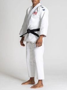 ชุดยูโดมาตรฐาน <span class=keywords><strong>IJF</strong></span> 750GSM ผ้าฝ้าย 100% สำหรับการแข่งขัน - Product Image 2