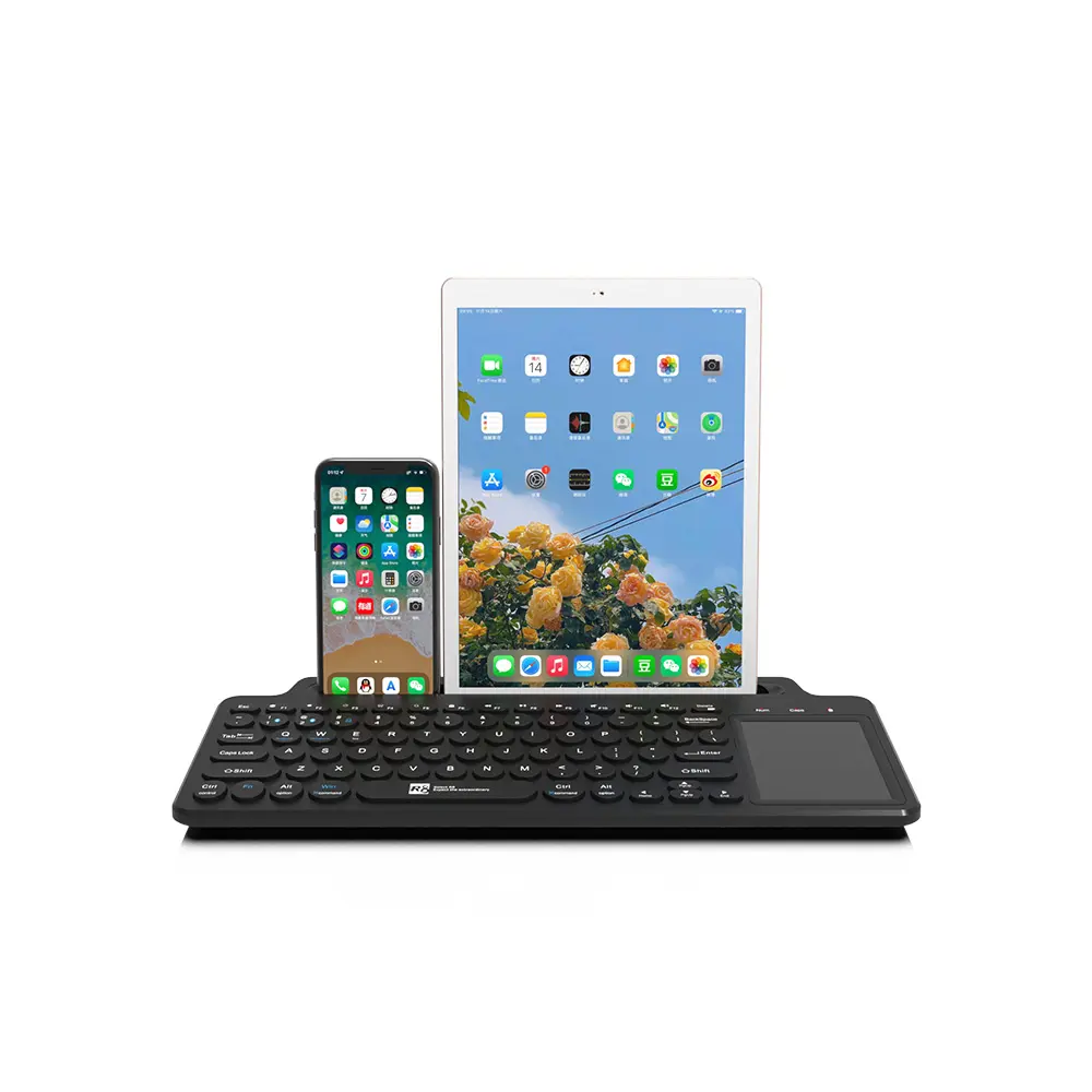 Geavanceerde Toetsenbord Fabrikant, 2.4G & Bluetooth Draadloos Toetsenbord Met Touchpad Numeriek