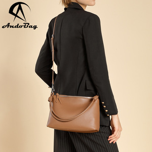 Andong Cowhide Fashion Underarm Package Shoulder <b>Tote</b> <b>Bag</b> for Women's Ladies Outdoors Daily Commute Work Crossbody <b>Bags</b> Handbag - Product Image 2