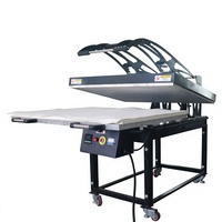 Nouvelle presse à chaud magnétique semi-automatique grand format MYEKOO 80x100, machine pneumatique pour transfert de t-shirts, imprimante à tubes