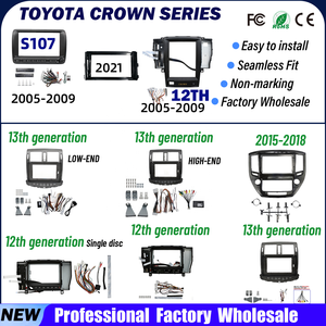 กรอบหน้าปัดรถยนต์สำหรับ TOYOTA Alphard <span class=keywords><strong>YARIS</strong></span> VITZ CROWN <span class=keywords><strong>ชุด</strong></span>แผงหน้าปัดวิทยุติดรถยนต์ จอแอนดรอยด์ กรอบวิทยุติดรถยนต์ ขายส่ง - Product Image 2