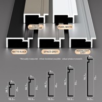 Plinthe murale invisible encastrée en alliage d'aluminium pour carreaux et panneaux muraux – Plinthe métallique minimaliste