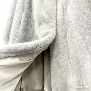 2026 manteau ample luxueux et magnifique pour femmes en peau de vison entière avec manches lanterne pour la chaleur hivernale - Product Image 5