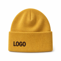 Op maat gemaakte camouflage stippen beanies OEM ODM geribbelde gebreide muts hoge kwaliteit aangepaste logo borduring zachte bulk premium merinowol unisex