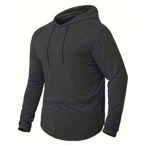 Fashion Men's Portable Hooded <b>Sweater</b> Jacket Promotional Outdoor Casual Wear Silk Screen Printed Logo <b>Plus</b> <b>Size</b> Solid Hoodies - Product Image 4