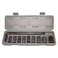 ELEHAND OEM 10PCS 1/2" L External Herramientas Professional Complete Socket Set Mechanics Car Repair Tools Box  Socket Set