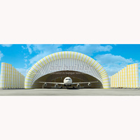 Dôme Gonflable Innovant en Forme d'Arche, Tente Étanche de Plus de 3,6 m de Diamètre, Installation Facile, Solution de Rangement pour Avion
