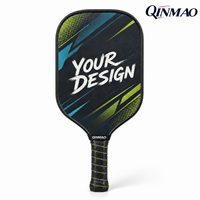Raquette de pickleball en fibre de carbone brute T700, thermoformée, noyau en nid d'abeille polymère de 16 mm, qualité compétition pour les matchs.
