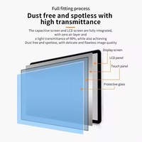 IPC 17.3 pouces non Air Gap écran tactile intégré panneau Pc industriel capacitif tout en un ordinateur intégré sans ventilateur