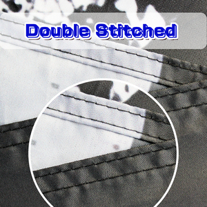 Estados Unidos doble cara 5x3 pies forma de pluma Patio al aire libre cartel decorativo duradero fino línea azul bandera efecto de textura - Product Image 4