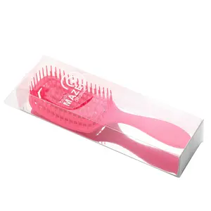 Candy Brush Hot Air Blow Dryer Brush Hair Straightener Custom Soft Bristle Vent Detangler Hair Brush Hair Massage Brush