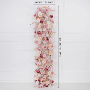 Fleurs artificielles en soie transfrontalières, longue rangée pour mariage et table de conférence, <span class=keywords><strong>hauteur</strong></span> 200 <span class=keywords><strong>cm</strong></span>, différentes longueurs pour décoration de vitrine de hall d'exposition - Product Image 5