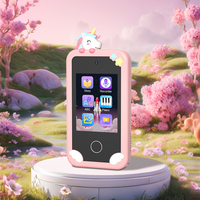Mini Teléfono Móvil para Niños, Teléfono Inteligente Android Recargable de 2.8 Pulgadas con Cámara, Música, Juegos Educativos