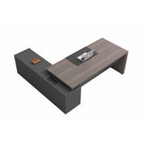 LEADCOM Espace de travail moderne Poste de travail avec rangement Mobilier d'armoire latérale Bureaux d'ordinateur Tables de poste de travail pour cadres