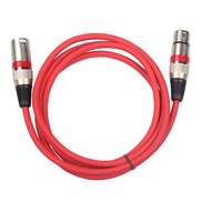 Câble DMX coloré plaqué argent 3 broches XLR mâle vers 3 broches XLR femelle pour éclairage de scène DJ, projecteurs mobiles et projecteurs PAR