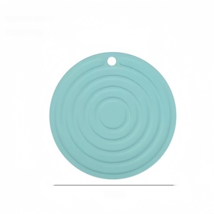 Multipurpose Non-Slip Heat Resistant Silicone <b>Trivet</b> Mats 7 Inch Round Shape Hot Pads Pot Holders for Kitchen Hot Dishes - Product Image 6